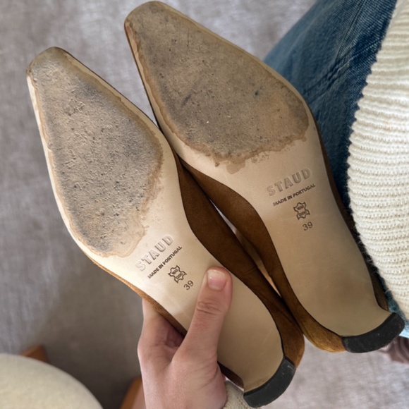 STAUD WESTERN WALLY BOOT TAN SUEDE - Picture 4 of 5